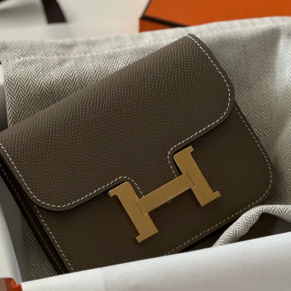 Hermes Constance slim in etoupe